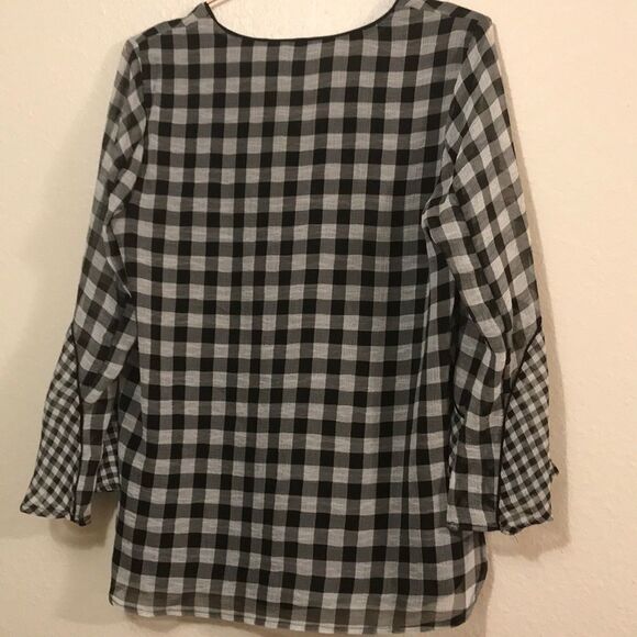 Calvin Klein gingham print blouse - Picture 5 of 5